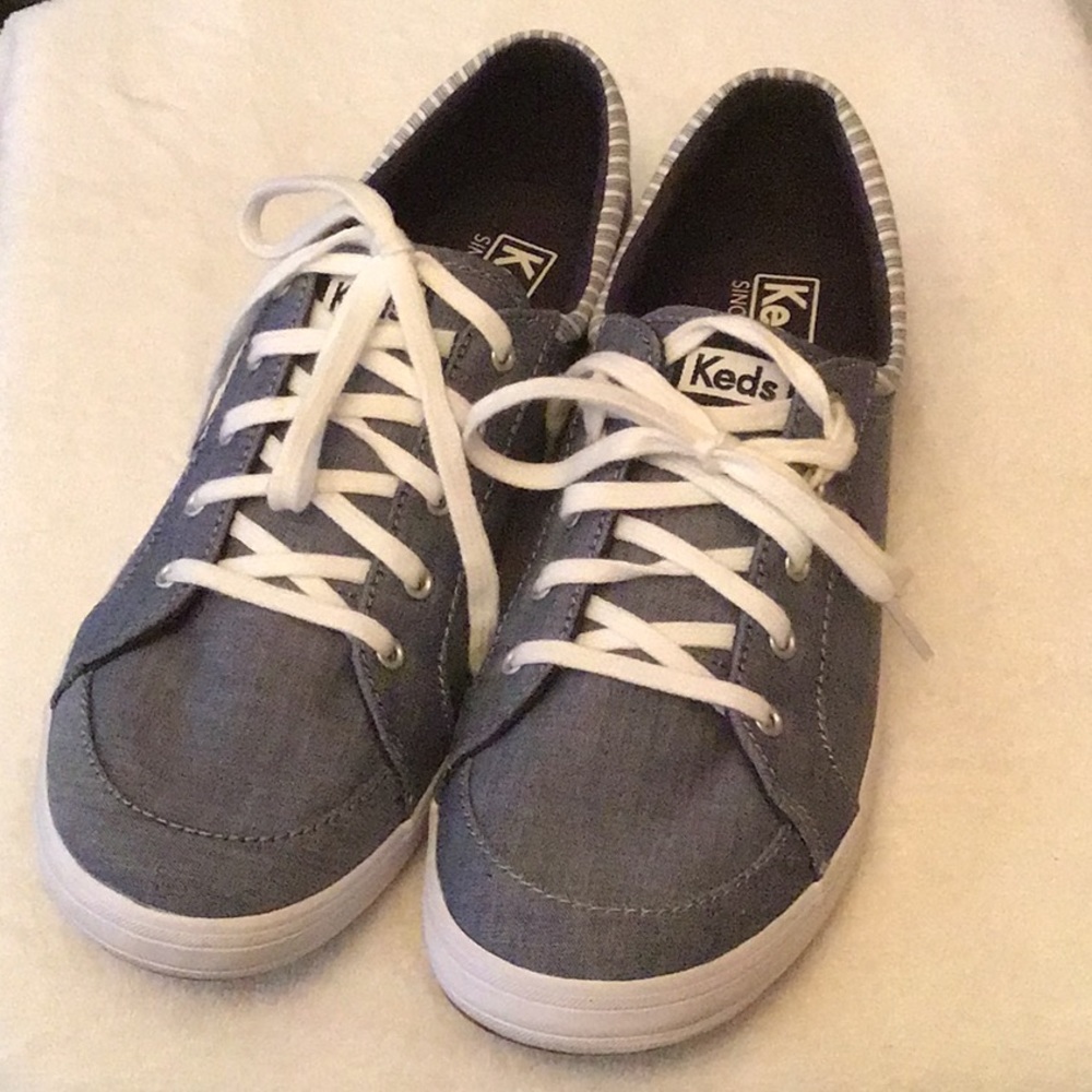 Keds Womens Center II Chambray Summer Runners Sneakers Size 9 NWOT